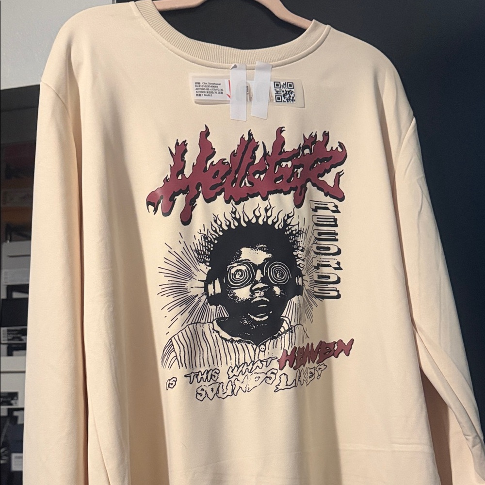 Cream Graphic Sweatshirt